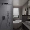 Wall-Mounted Shower Faucet Combo with Rainfall Shower Head and Mixer Valve