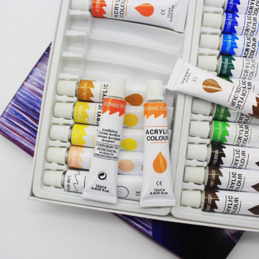 Premium Acrylic Paint Set Kit 24 pcs - Image 4