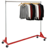 Large Portable Heavy Duty Clothes Rolling Z Rack