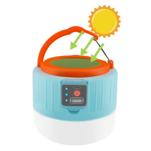 Rechargeable Solar LED Outdoor Camping Lantern Light - Image 2
