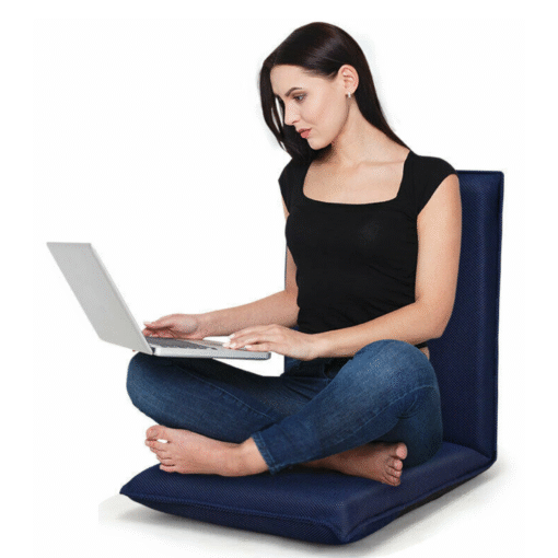 Adjustable Folding Cushion Adult Floor Chair With Back Support - Image 2