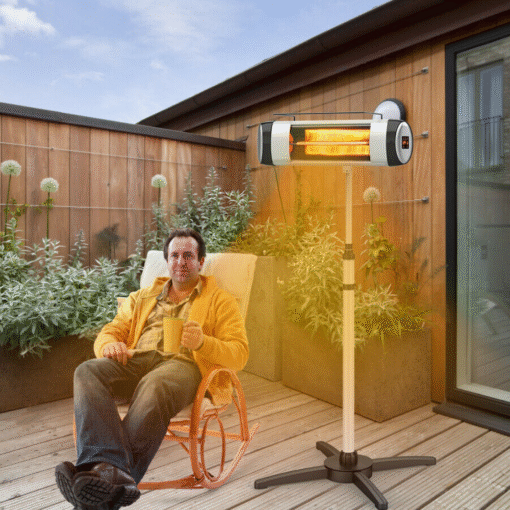 Free Standing Heavy Duty Outdoor Electric Infrared Patio Heater - Image 2