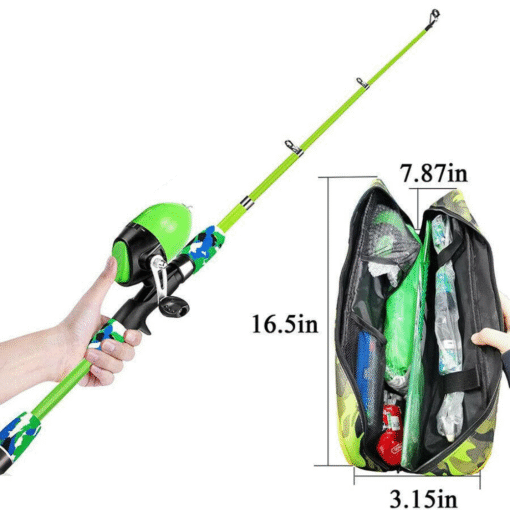 Ultimate Portable Kids Fishing Pole Kit - Image 3