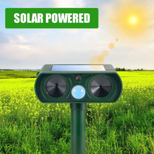 Solar Powered and Ultrasonic Animal Repellent - Image 9