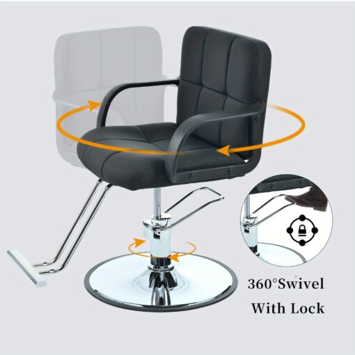 Barber Chair with Heavy Duty Hydraulic Pump - Image 6