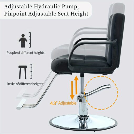 Barber Chair with Heavy Duty Hydraulic Pump - Image 5