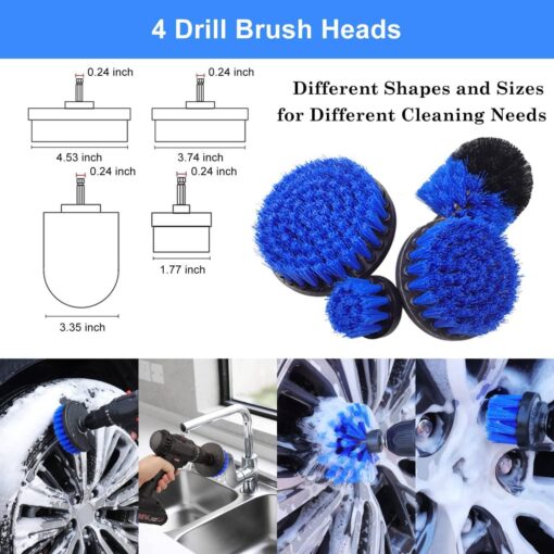26Pcs Car Detailing Brush Set Drill Not Include - Image 5
