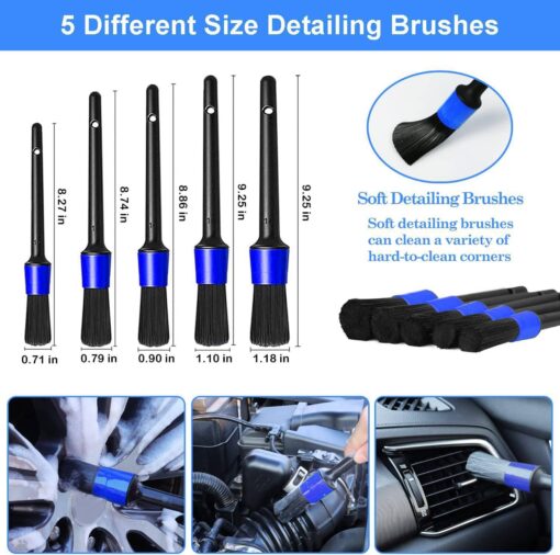 26Pcs Car Detailing Brush Set Drill Not Include - Image 3