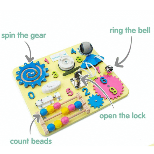 Kids Montessori Sensorial Fidget Busy Board - Image 2