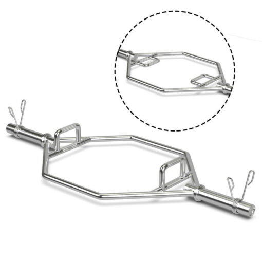 Heavy Duty Hexagon Deadlift Trap Shrug Bar - Image 5