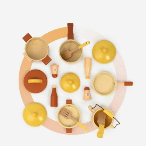 Childrens Wooden Pretend Play Toy Kitchen Set - Image 5