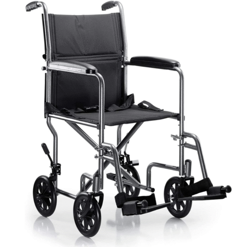Heavy Duty Collapsing Lightweight Portable Folding Travel Wheelchair - Image 4
