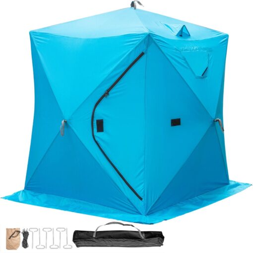 Portable Heavy Duty Pop Up Ice Fishing Shelter Shanty - Image 3