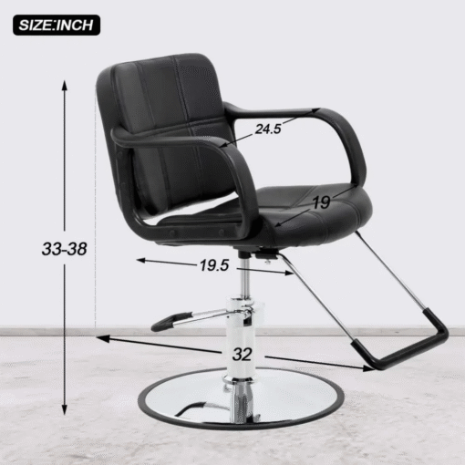 Barber Chair with Heavy Duty Hydraulic Pump - Image 9