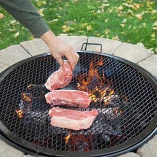 Outdoor Round Fire Pit Cooking Grill Grate - Image 6
