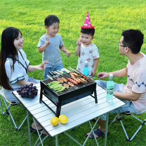 Premium Portable Small Tabletop Charcoal Grill - Image 4