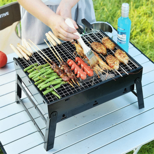 Premium Portable Small Tabletop Charcoal Grill - Image 2