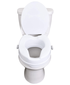 Clamp On Raised Handicap Toilet Seat Riser 4"