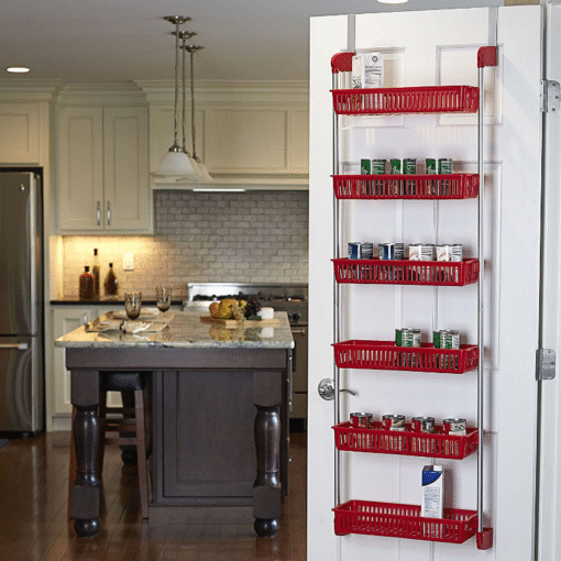 Luxurious Over The Door Kitchen Pantry Organizer Spice Storage Rack - Image 5