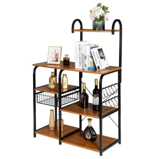 Premium Kitchen Microwave Storage Cart Stand 35.5" - Image 2
