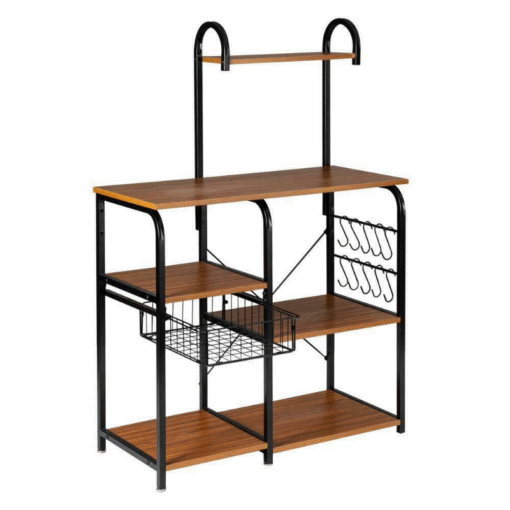 Premium Kitchen Microwave Storage Cart Stand 35.5" - Image 3