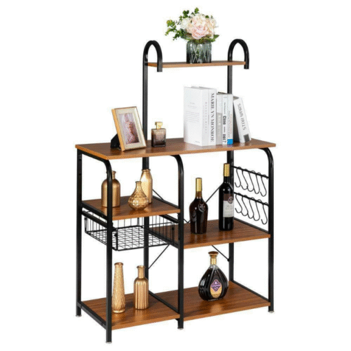 Premium Kitchen Microwave Storage Cart Stand 35.5" - Image 4