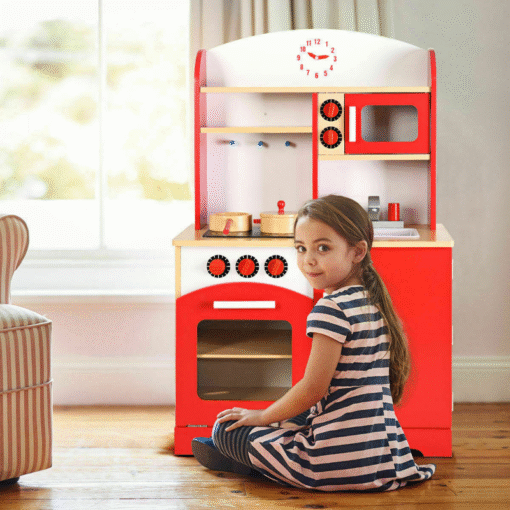Ultimate Kids Wooden Play Toy Kitchen Set - Image 3