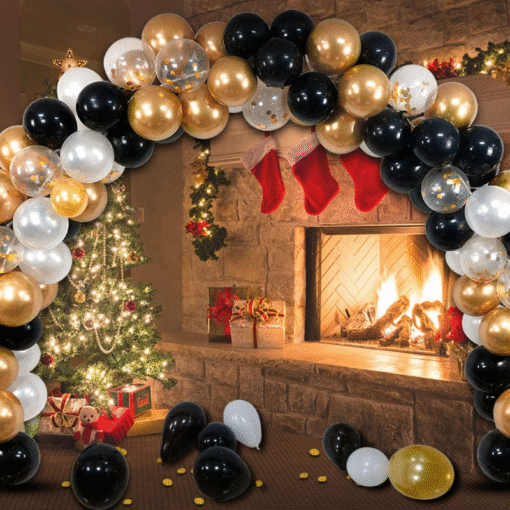 Gold Balloon Arch Garland Stand Kit 120pcs - Image 4