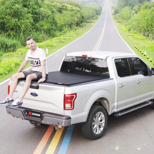 Retractable Pickup Truck Roll Up Tonneau Tri Fold Bed Cover 5.6 FT - Image 2