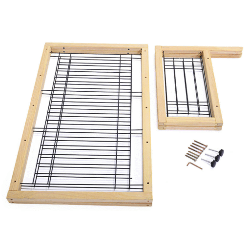 Solid Wood Indoor Freestanding Adjustable Pet Gate 21" - Image 5