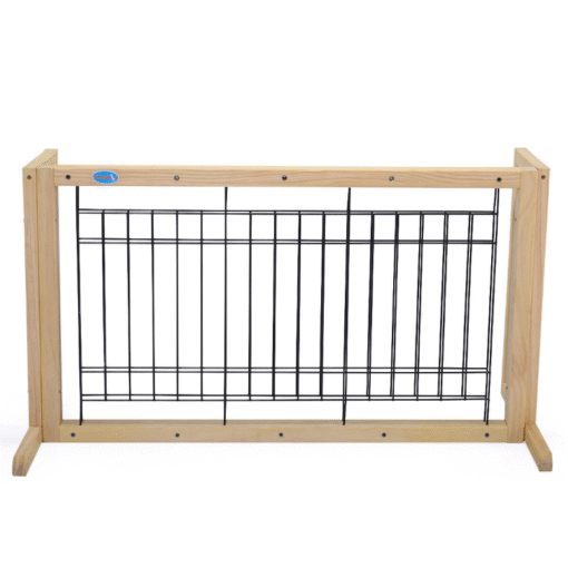 Solid Wood Indoor Freestanding Adjustable Pet Gate 21" - Image 7
