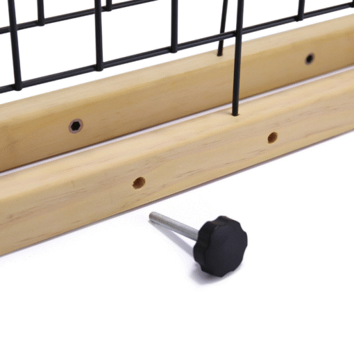Solid Wood Indoor Freestanding Adjustable Pet Gate 21" - Image 10