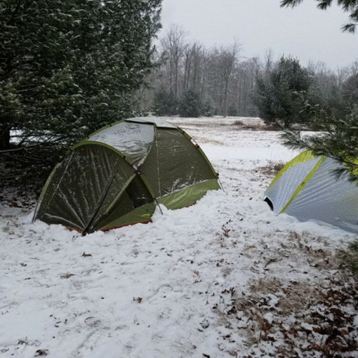 Large Cold Weather Winter Camping Snow Tent - Image 4