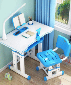 Interactive Kids Adjustable Large Study Desk And Chair Set