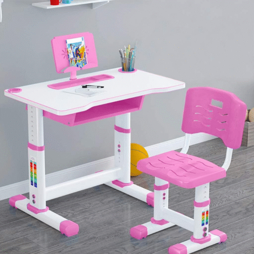 Interactive Kids Adjustable Large Study Desk And Chair Set - Image 7