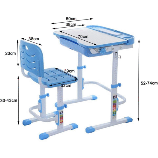 Interactive Kids Adjustable Large Study Desk And Chair Set - Image 8