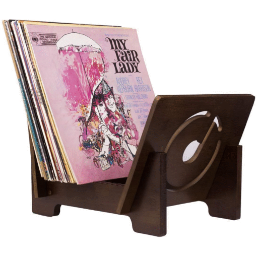 Modern Macrame Vinyl Record Holder Storage Stand - Image 3