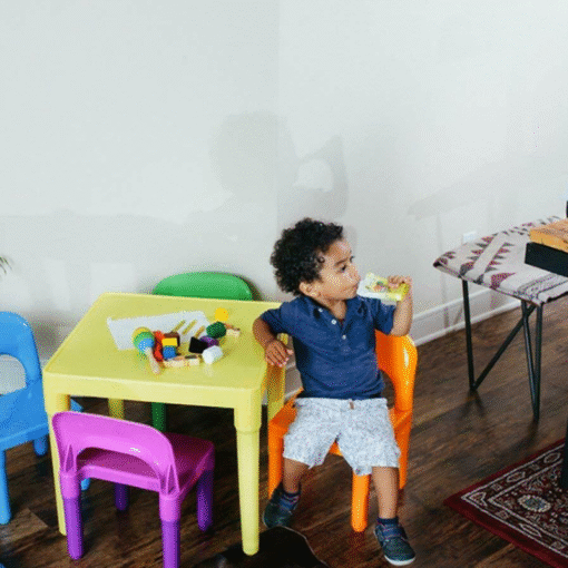 Colorful Kids Activity Learning Play Table And Chairs Set - Image 5