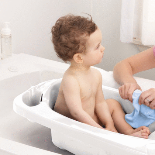 Portable Kids Collapsible Folding Baby Shower Bathtub - Image 3
