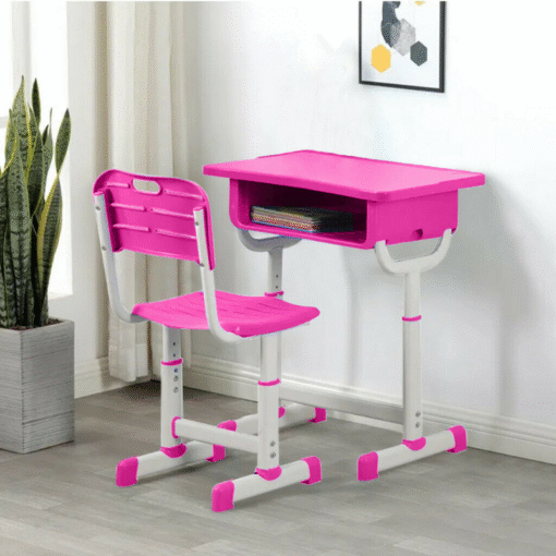 Kids Wooden Homework Study Desk And Chair Set - Image 3