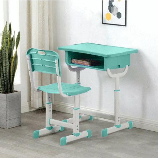 Kids Wooden Homework Study Desk And Chair Set - Image 4