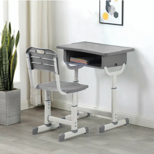 Kids Wooden Homework Study Desk And Chair Set - Image 5