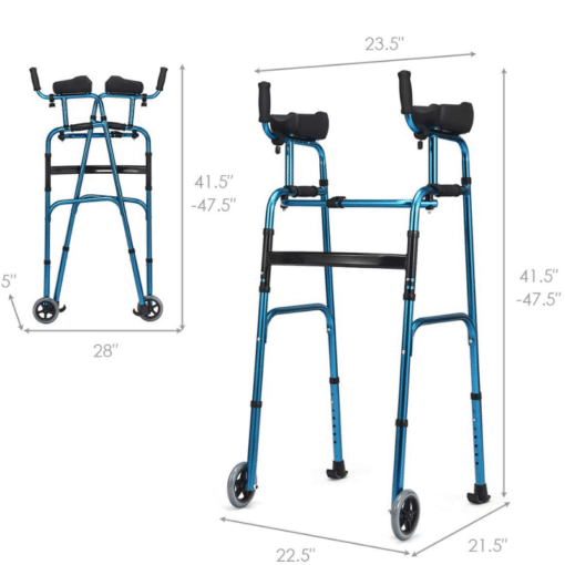 Lightweight Standing Senior Upright Straight Walker - Image 3