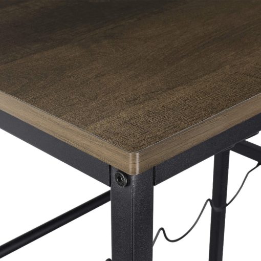 Modern Rolling Black Home Serving Wine Bar Cart - Image 7
