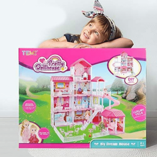 Kids Large Modern DIY Play Mansion Doll House - Image 7