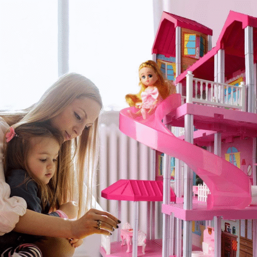 Kids Large Modern DIY Play Mansion Doll House - Image 6