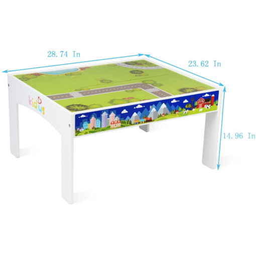 Kids Large Complete Wooden Train Set Table - Image 2