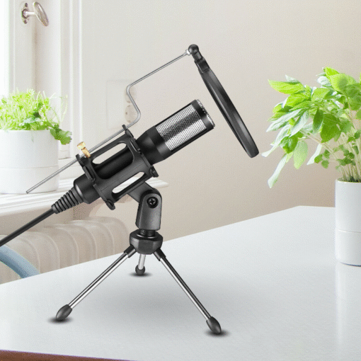 Premium PC Gaming USB Streaming Microphone With Stand - Image 3