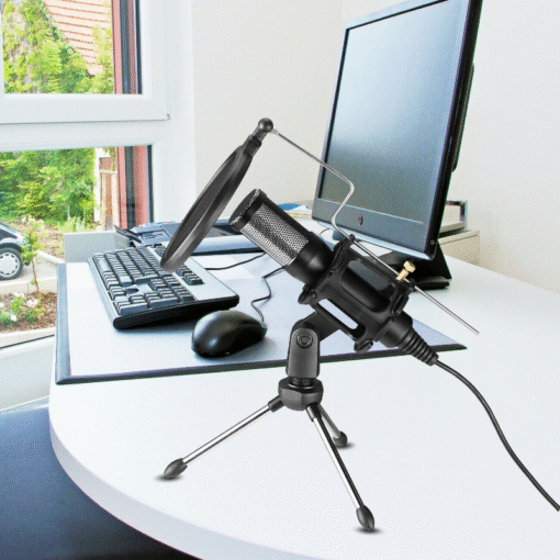 Premium PC Gaming USB Streaming Microphone With Stand - Image 4