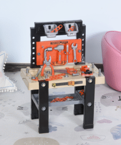 Kids Realistic Toy Tool Workbench 64pcs